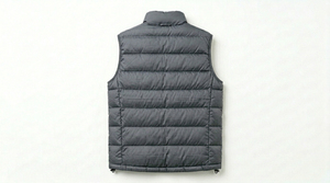 Chaleco Acolchado de Invierno para Hombre de Calidad Premium, Cuello Alto, Cortavientos, Informal, Color Sólido, Relleno de Poliéster, Cierre de Cremallera - Product Image 5