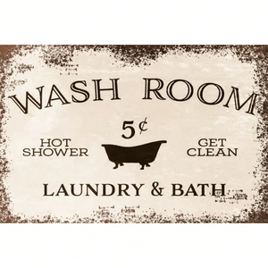 CIFbuy Insegna da Parete Vintage in Legno, Decorazione Essenziale per Lavanderia e Bagno, TikTok per Servizio di Ritiro Temu - Product Image 2