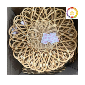 Rattan Placemat | Eco-Friendly Wicker | Handmade Charger <b>Plate</b> | Dining Tableware | Bulk Export - Product Image 1