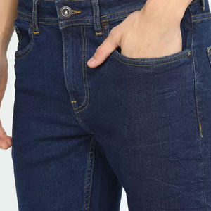 Jeans Personalizables para Hombre, Corte Recto, Cintura Alta, 100% Algodón, Secado Rápido, Ecológicos y Transpirables, Servicio OEM, Posición del Logotipo Frontal - Product Image 5