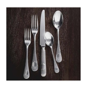 Cubiertos reutilizables con relieve completo para restaurante, juego de cubiertos con mango de forro grueso increíble, cuchillos y cuchara, tenedor - Product Image 1
