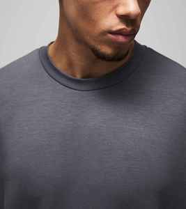 T-shirts pour hommes 100% coton, tendance et très vendus, de haute qualité, avec logo brodé personnalisé, épaules tombantes, style hip-hop, séchage rapide - Product Image 2