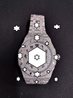 Jam Tangan Otomatis Mewah Sport Baja Tahan Karat Dial Kristal Gelang Moissanite Penuh Gaya Hip Hop Mesin Mekanik Unisex