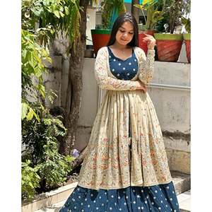 ชุดปาร์ตี้2XL ดีไซเนอร์สวมกับ lehenga choli Koti ที่สวยงาม - Product Image 1