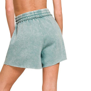 Shorts Casuales para Mujer al por Mayor, Personalizados, Lavados con Ácido, Transpirables, para Entrenamiento, Fitness, Running y Deportes - Product Image 4