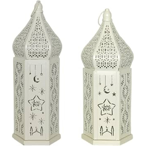 High quality Metal Lantern With Green Glass <b>Panels</b> And Intricate Cutout Design For Home Decoration weddings lantern - Product Image 3
