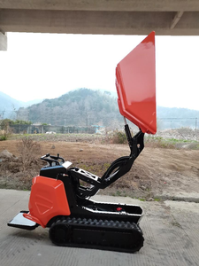 Compact Crawler Mini <b>Dumper</b> Hydraulic Tipping Carrier 700kg Payload 90HP Diesel <b>Track</b> Hauler for Construction Landscaping - Product Image 4