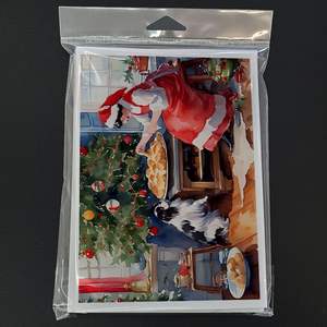 Japanese Chin Christmas Cookies Whimsical A7 Size 5x7 Blank <b>Note</b> <b>Cards</b> Pack of 8 with Envelopes <b>Greeting</b> <b>Cards</b> - Product Image 3