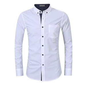 Chemise en jean à carreaux foncés de qualité supérieure, tendance, avec fermeture boutonnée, pour homme, logo personnalisé, été - Product Image 4