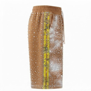 Shorts Bermuda Homme Streetwear Ample à Taille Élastique avec Bande Latérale 100% Coton Respirant Toile Imperméable - Product Image 3