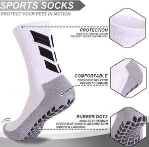 Custom sports grip <b>socks</b> Anti-slip silicon printed <b>socks</b> Pilates grippy <b>socks</b> for men Football grippy <b>socks</b> wholesale - Product Image 5