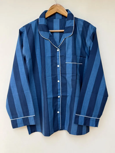 Ensemble de pyjama coordonné pour femmes Naaz Textile, imprimé à rayures de tigre, vêtements de détente et de sommeil décontractés d'été, pyjama en coton - Product Image 4