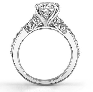 Anillo Geométrico de Moissanita, Plata de Ley 925, Chapado en Oro Blanco, Anillo de Compromiso, Boda, Promesa, Nupcial de Lujo, con Engaste de Puntas, Regalo - Product Image 2
