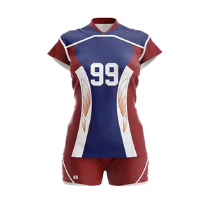 Custom Volleyball Uniform Wholesale Sublimation Transfer Print 180g Polyester Spandex Digital Print Breathable Sports Jersey - Product Image 4