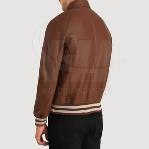 Durable Comfort <b>Leather</b> Baseball <b>Jacket</b> Classic Design <b>Leather</b> Baseball <b>Jacket</b> Everyday Style <b>Leather</b> Baseball <b>Jacket</b> - Product Image 5