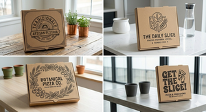 Hand-held Custom Design Biodegradable Square <b>Pizza</b> <b>Box</b> Magnetic Closure Corrugated Board Flexographic Printing Foldable Custom - Product Image 2