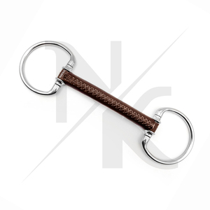 Bridon en cuir de haute qualité avec anneau fixe en acier inoxydable et embout en cuivre pour produits équestres haut de gamme - Product Image 3