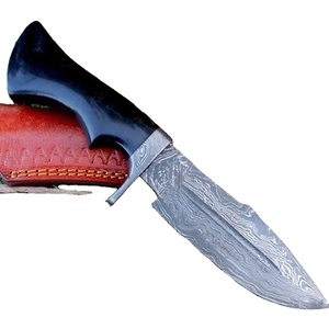 Cuchillo Bowie de Supervivencia y Camping de Hoja Fija con Punta Caída, de Acero de Damasco Forjado a Mano, Grado Industrial, con Mango de Cuerno, OEM ODM Venta al por Mayor - Product Image 6
