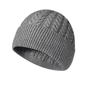 Wholesale Custom New Knitted <b>Hats</b> for <b>Men</b> Women Fashion Simple Solid Color <b>Winter</b> Beanie for Cycling - Product Image 4