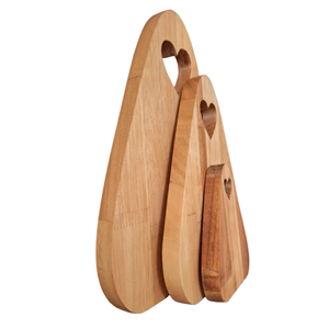 Rustic Acacia Wood Cutting Board, Set Of 3 Chopping Board Unique <b>Shape</b> For Kitchen Use, Home Decor Wholesale From Vietnam - Product Image 3