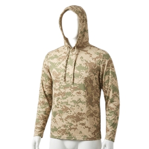 Custom-design breathable camouflage hunting shirt for men tactical hunting hoodie Pullover Camouflage Hoodie - Product Image 3