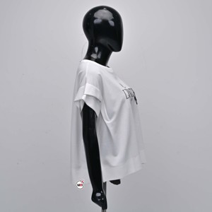 MRI Made Premium Quality With Custom Logo <b>T</b> <b>Shirt</b> For Womens <b>Sequin</b> Chenille Unique Embroidery Short Sleeve Crew Neck <b>t</b>-<b>shirt</b> - Product Image 3