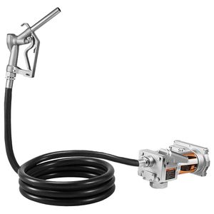 Pompa di Trasferimento Diesel in Ghisa 12V/24V DC, Kit con Erogatore Manuale da 15 GPM, Tubo di Scarico e Protezione dal Surriscaldamento - Product Image 6