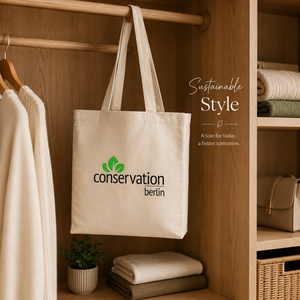 Sac fourre-tout en toile de coton de luxe avec personnalisation de la marque |   Sac de courses et de voyage réutilisable écologique, élégant et de qualité supérieure - Product Image 4