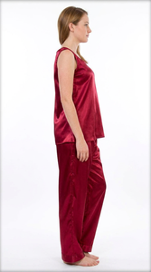Conjunto de Lencería de Satén para Mujer, Elegante Pijama sin Mangas para Estar en Casa - Product Image 3