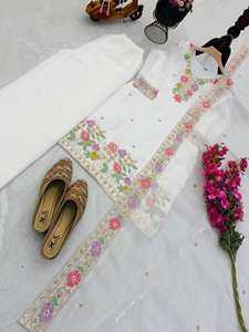 NUEVO SALWAR KAMEEZ DE DISEÑO MODERNO PARA FIESTAS Y BODAS, DE SECADO RÁPIDO, CON TRABAJOS EN RELIEF - Product Image 2