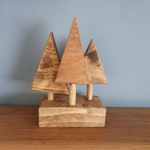 Natural <b>Wood</b> <b>Christmas</b> <b>Tree</b> Handmade Decorative Wooden <b>Christmas</b> <b>Tree</b> Ornament for Tabletop Home Office Restaurant Hotel Holiday - Product Image 6