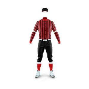 Conjunto Deportivo de Béisbol para Hombre de Alta Calidad, con Logotipo Personalizado Impreso, Transpirable, de Secado Rápido, 100% Poliéster, Diseño Liso, Color Sólido - Product Image 4