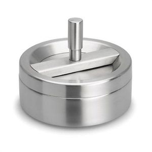 Contemporary metal ashtray designed with smooth edges and a sophisticated finish. Ideal for <b>coffee</b> tables, patios, balconies - Product Image 1