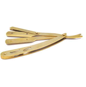 Accessoire de soin personnel compact, rasoir à manche en acier, outil de beauté classique, rasoir à manche en acier - Product Image 2