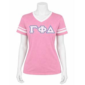 T-shirt en coton pour femme avec broderie décontractée d'été de la sororité Sigma Gamma Rho |   Maillot à manches courtes sur mesure de la sororité SGRho - Product Image 1