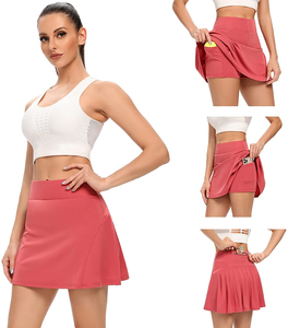 Tenue de tennis professionnelle pour femmes, vêtements de sport, logo personnalisé du nom de l'équipe, tissu extensible quadridirectionnel en spandex/nylon, évacuation de l'humidité, entraînement - Product Image 3