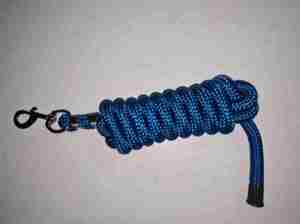 Laisse pour animaux de compagnie en corde tressée robuste bleue avec mousqueton pivotant en métal pour l'entraînement en extérieur – Vente en gros directe usine - Product Image 3