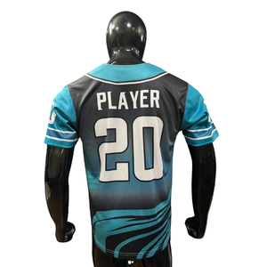 Uniforme de Béisbol con Logotipo Personalizado, Impresión Digital en Malla, Transpirable, de Secado Rápido, Talla Grande, Cintura Elástica, Mangas Cortas - Product Image 3