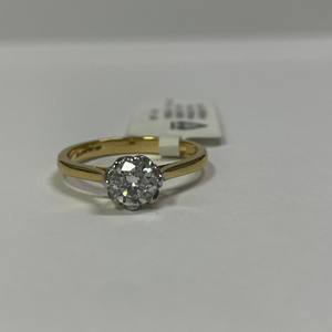 Anillo Exclusivo para Dama con Diamante Redondo de 0.64 CT, Oro Amarillo de 18K, Diamante Cultivado en Laboratorio, Certificado IGI, VVS, Único para Aniversario - Product Image 1