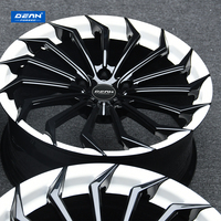 Rines Forjados Multirradio de Aleación de Aluminio 6061 para CX4 DEAN DP172, 18/19/20/21/22 Pulgadas, 5x112/114.3/120, Negro Brillante/Blanco, Nuevos y Personalizados