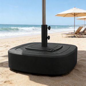 Base per Ombrellone da Giardino in Acciaio Inox 3m, Ombrellone da Patio per Ristoranti, Hotel e Palestre, Telaio in Acciaio Resistente alle Intemperie - Product Image 1