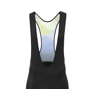 Cuissard de cyclisme pour homme à imprimé géométrique noir avec ourlet bleu et vert, respirant, en Spandex et Polyester 120g, haute performance - Product Image 3