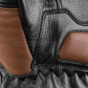 Gants de moto en cuir pour hommes, antidérapants, confortables et durables - Product Image 6