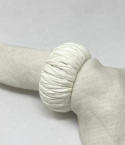 White Jute Eco-Friendly Durable Camping Napkin <b>Ring</b> <b>Circle</b> Shape - Product Image 2
