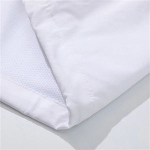 Blouson Bomber Léger en Polyester Enduit pour Femme et Homme, Coupe-Vent Formel Color Block avec Fermeture Éclair, Noir et Blanc, Grandes Tailles, Printemps - Product Image 4