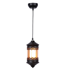 Vintage Industrial Moroccan Style <b>LED</b> Pendant <b>Light</b> with Iron Shade Retro Metal <b>Ceiling</b> Fixture Dimmable Kitchen Hanging Lamp - Product Image 3