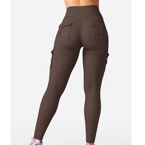 Leggings de yoga para mujer, servicio OEM, perfectos para hacer ejercicio en casa, modernos, antibacterianos, tela no transparente, pantalones de yoga ajustados. - Product Image 5