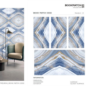 Carrelage en porcelaine poli brillant de qualité supérieure, grand format 600x1200, pour murs et sols, design moderne intérieur/extérieur - Product Image 1