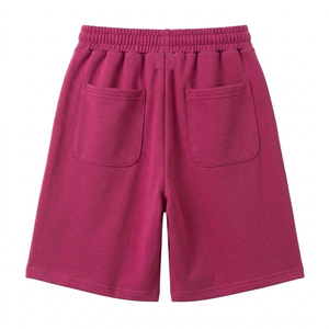 Custom French Terry <b>Bermuda</b> <b>Shorts</b> for <b>Women</b> High Waist Elastic Band <b>Shorts</b> Wholesale Breathable Eco-Friendly Loose Fit <b>Shorts</b> - Product Image 5