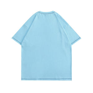 T-shirts pour hommes de haute qualité, doux et confortables, unis, à col haut, avec logo personnalisé imprimé en gros - Product Image 2